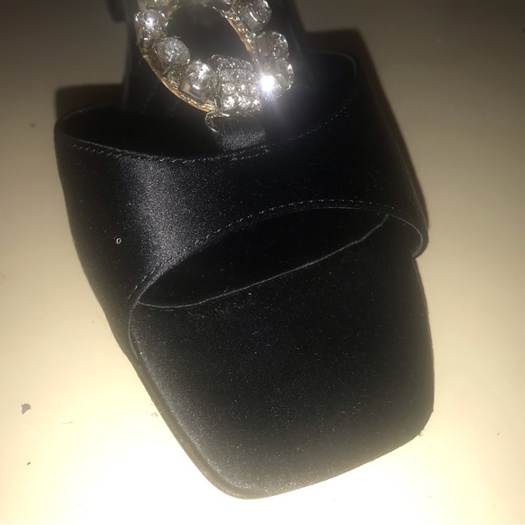 Woman’s Enzo Angiolini EADomenica Satin Black/Clear 8.5M NIB - Picture 15 of 16